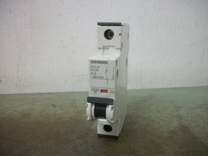 SIEMENS MINI CIRCUIT BREAKER 5SY41MCBA3 5SY4103-5 3AMP 400VOLT 1POLE