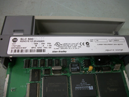 ALLEN-BRADLEY SLC 500 REMOTE I/O SCANNER 1747-SN