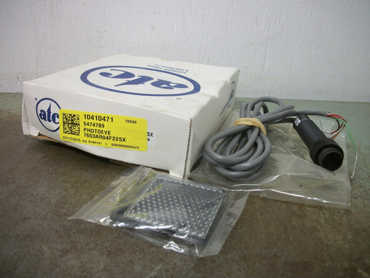 ATC PHOTOEYE PHOTOELECTRIC SENSOR 7653AR04F22SX NIB