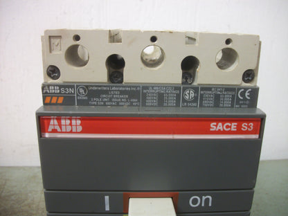 ABB SACE S3 S3N CIRCUIT BREAKER 150AMP 600VOLT 3POLE