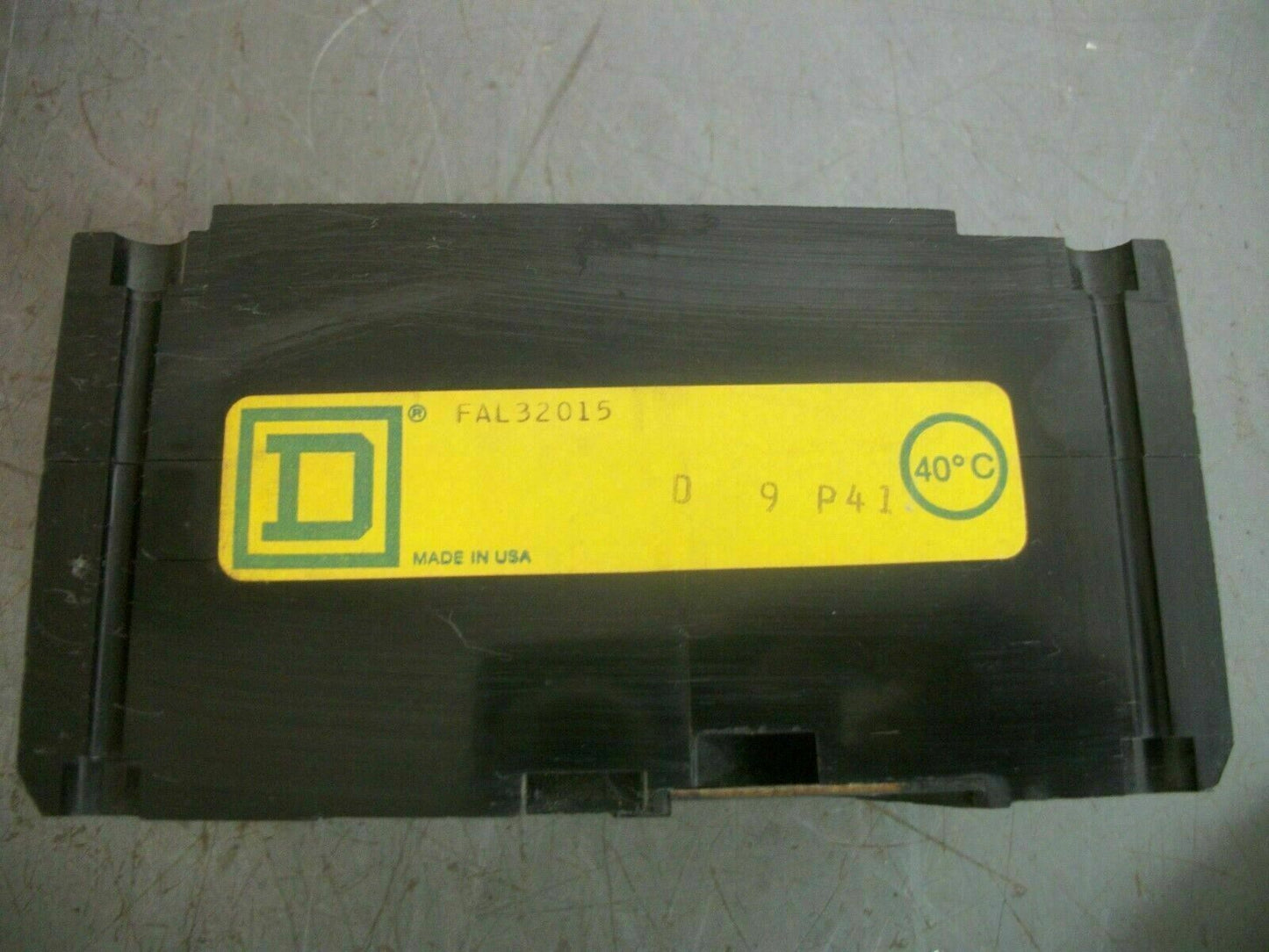 SQUARE D FAL CIRCUIT BREAKER FAL32015 15AMP 240VOLT 3POLE BLACK NOB