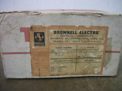 TRIPLETT ARTOS % OVERFEED PANEL METER MODEL 420 NIB