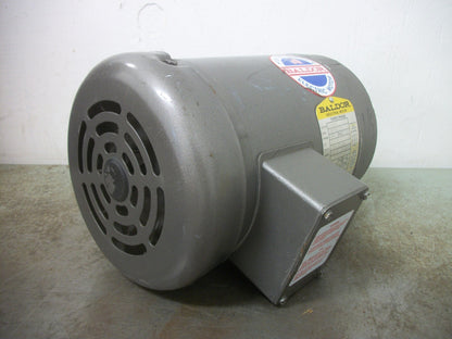 BALDOR 1.5HP 56J TEFC AC MOTOR JM3550 460VOLT 3PH 3450RPM NOB