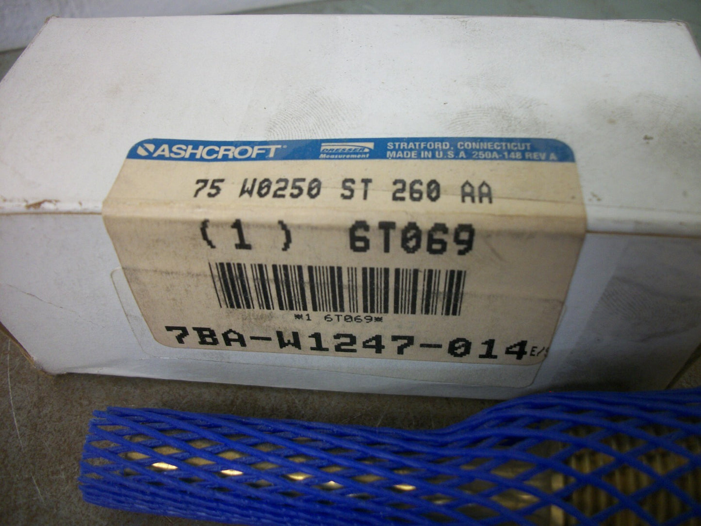 ASHCROFT 3/4" NPT BRASS THERMOWELL 75W0250ST260AA NIB