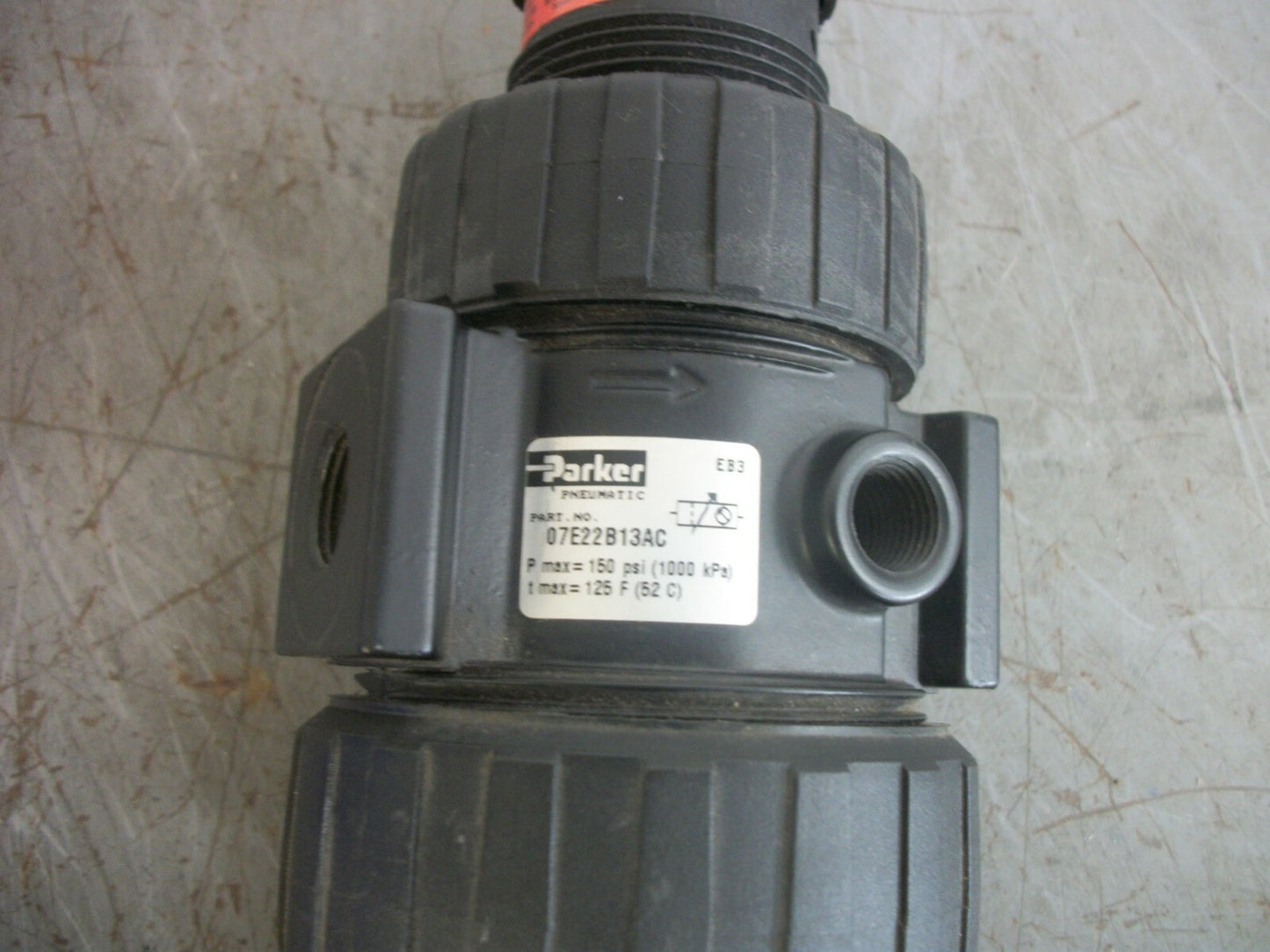 PARKER PNEUMATIC REGULATOR 07E22B13AC 150PSI