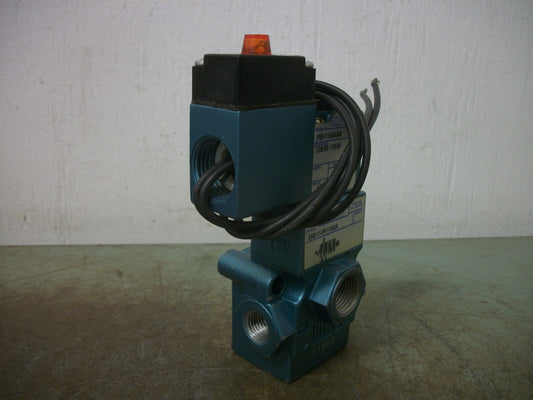 MAC 3-WAY SOLENOID VALVE 55B-11-PI-116AA 150PSI 120VOLT 6.8W NOB