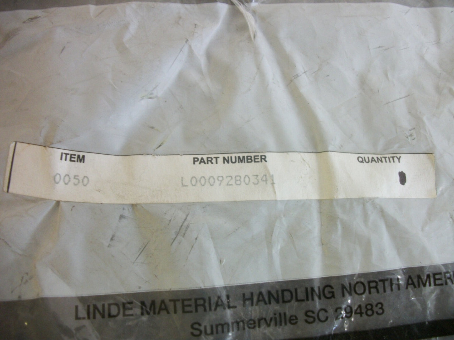 LINDE LOT OF 5 OIL SEALS L0009280341 NEW