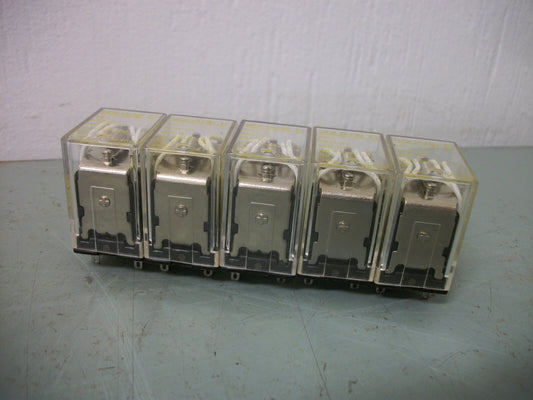 SQUARE D LOT OF 5 SERIES B 4PDT MINI GP RELAYS 8501RS24V20 120VCOIL 3AMP