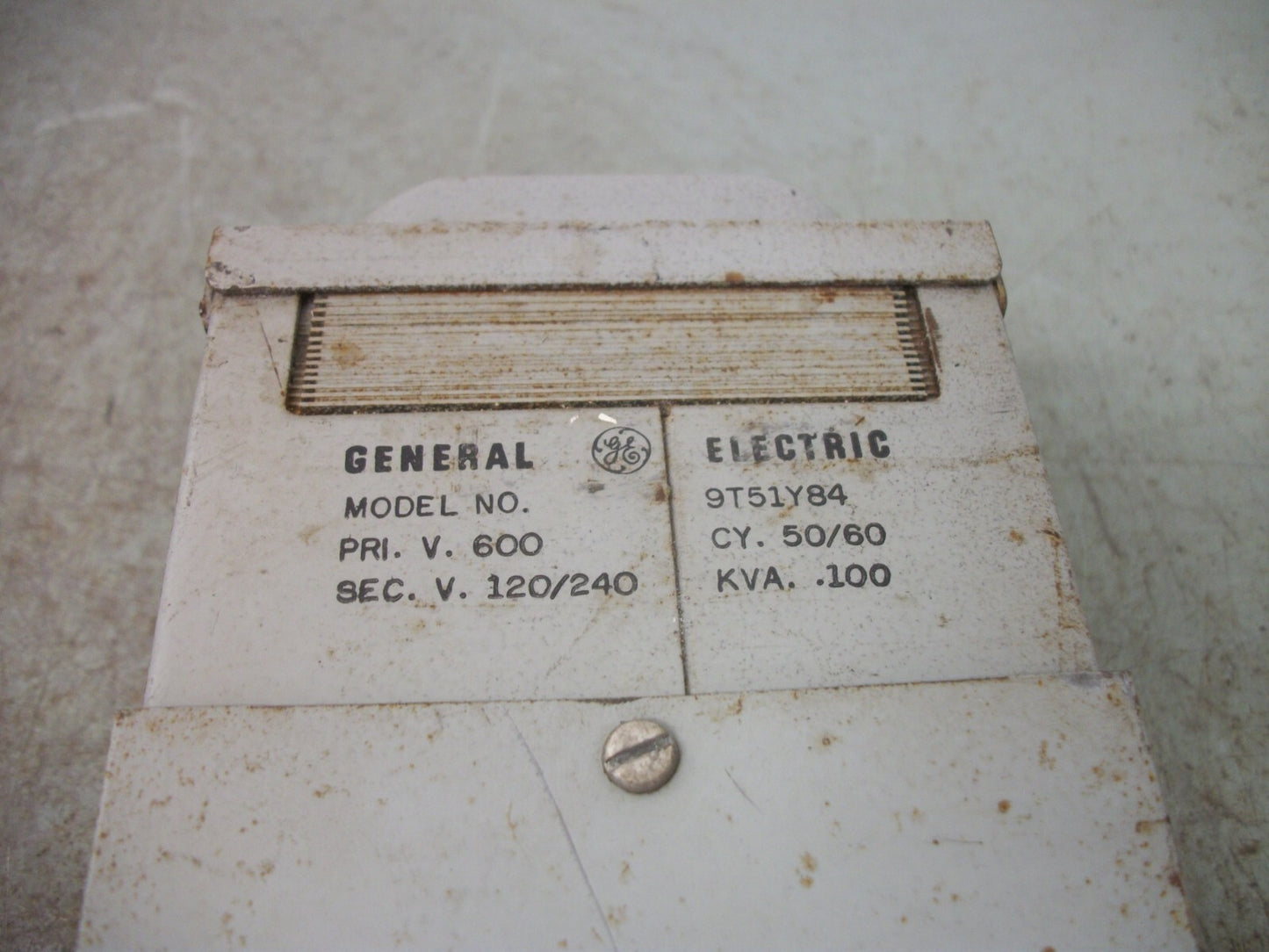 GE .100KVA 1PH TRANSFORMER 9T51Y84 HV 600 LV 120/240