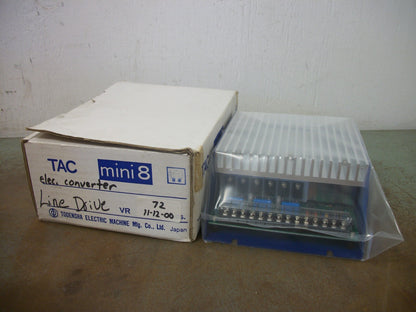 TODENSHA TAC MINI 8 LINE CONVERTER DRIVE 28891 190/190(210)VOLT 8AMP NIB