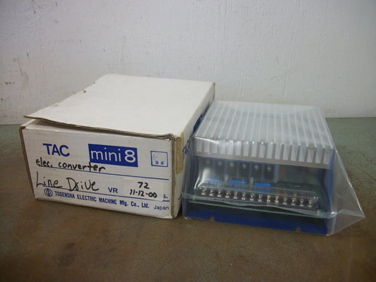 TODENSHA TAC MINI 8 LINE CONVERTER DRIVE 28891 190/190(210)VOLT 8AMP NIB