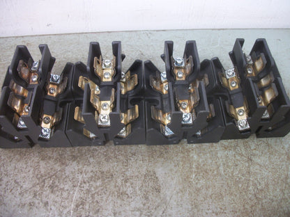BUSSMANN LOT OF 4 CLASS J PYRAMID FUSEHOLDERS JP60030-3PR 30AMP 600VOLT 3POLE