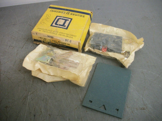 SQUARE D 1N.O. 1N.C. ELECTRICAL INTERLOCK FOR SIZE 0,1 9999BC3 NIB