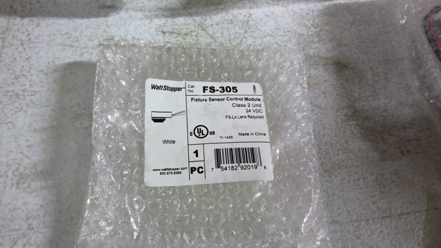 PASS & SEYMOUR WATTSTOPPER LOT OF 15 WHITE FIXTURE SENSOR CONTROL MODULES FS-305
