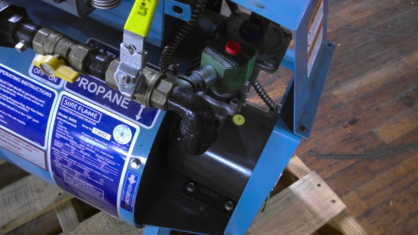 SURE FLAME CONSTRUCTION PROPANE/NATURAL GAS HEATER S405 400,000BTU/H 115V 12A