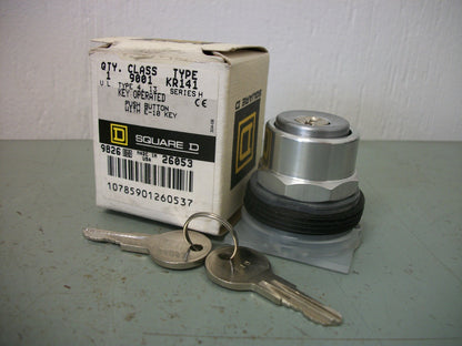 SQUARE D KEY OPERATED PUSHBUTTON 9001KR141 NIB