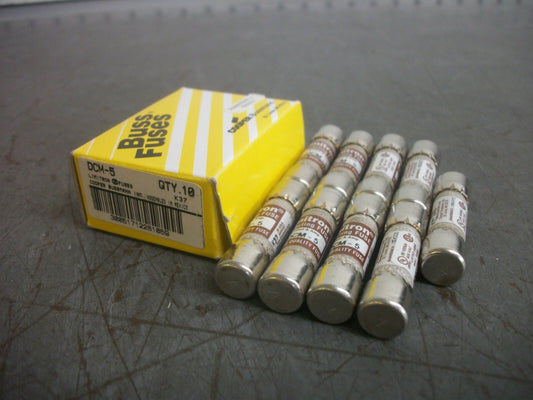 BUSSMANN BOX OF 9 LIMITRON FUSES DCM5 5AMP 600VOLT NIB