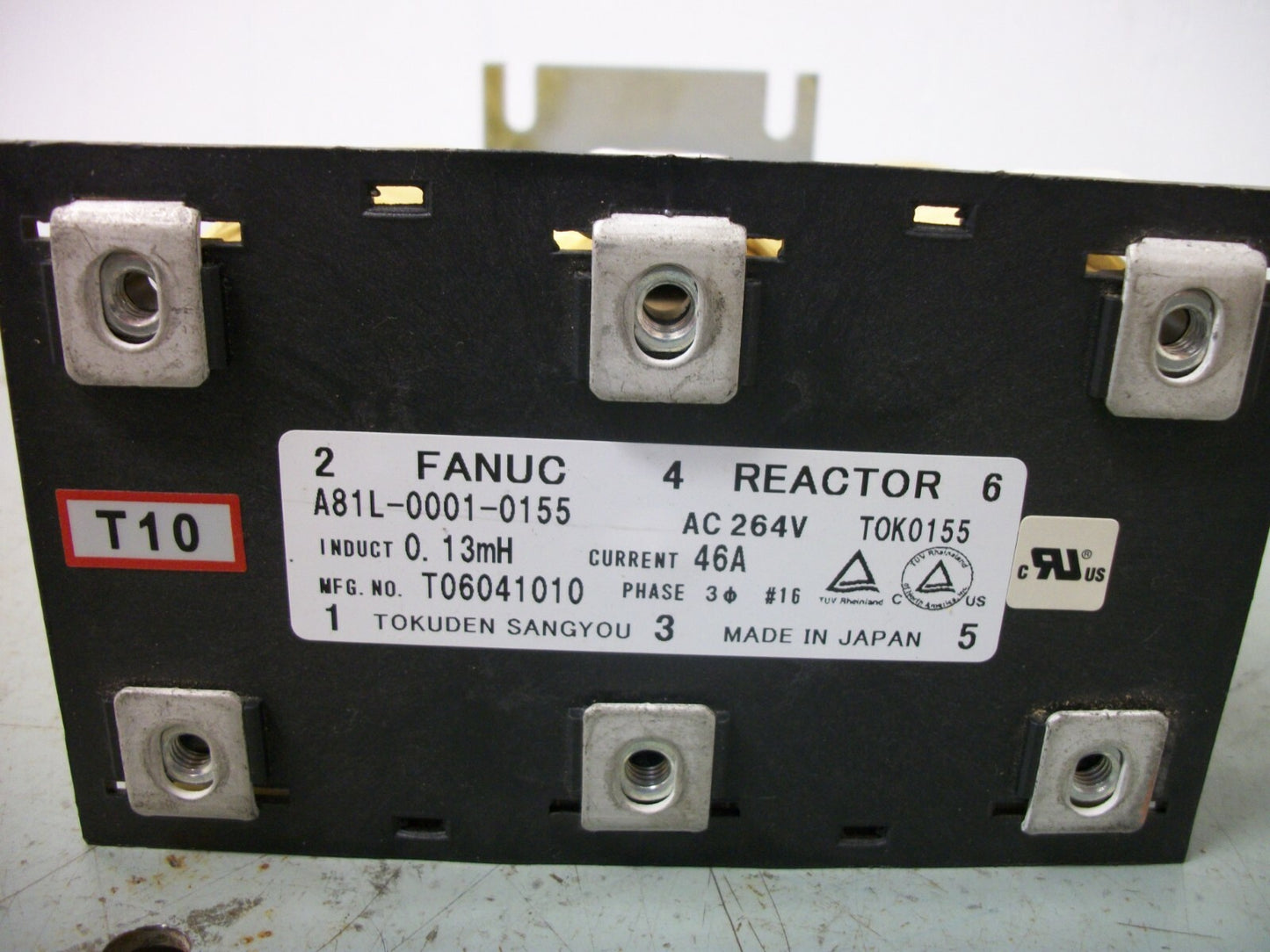 GE FANUC 3PH LINE REACTOR A81L-0001-0155 0.13mH 46AMP