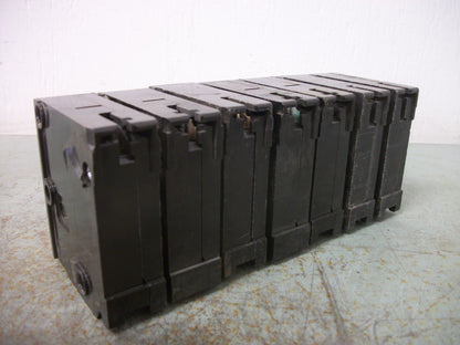 SIEMENS LOT OF 7 QP CIRCUIT BREAKERS Q130 30AMP 240VOLT 1POLE