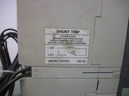 ABB SACE S4 S4H CIRCUIT BREAKER 122160023-002 250AMP 600VOLT 3POLE W/SHUNT+AUX