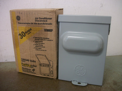 GE TF30R PULL-OUT FUSIBLE AIR CONDITIONER DISCONNECT TF30RCP 30AMP 240VOLT NIB