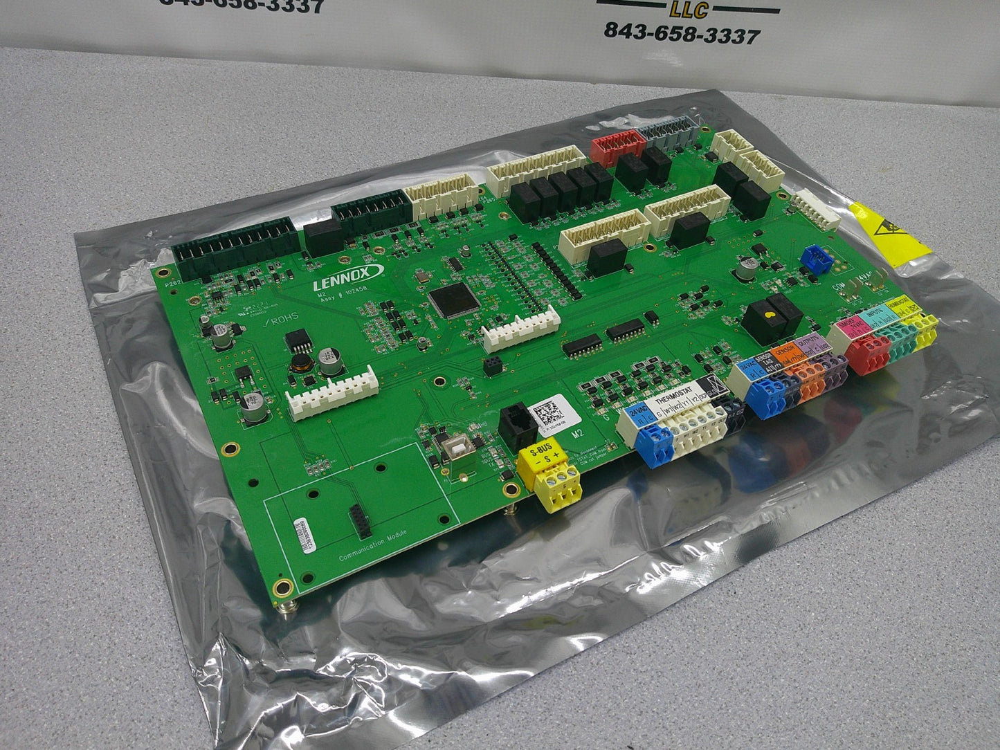 LENNOX MAIN SYSTEM UNIT CONTROLLER MOTHERBOARD 102458-08 REV B V7.14