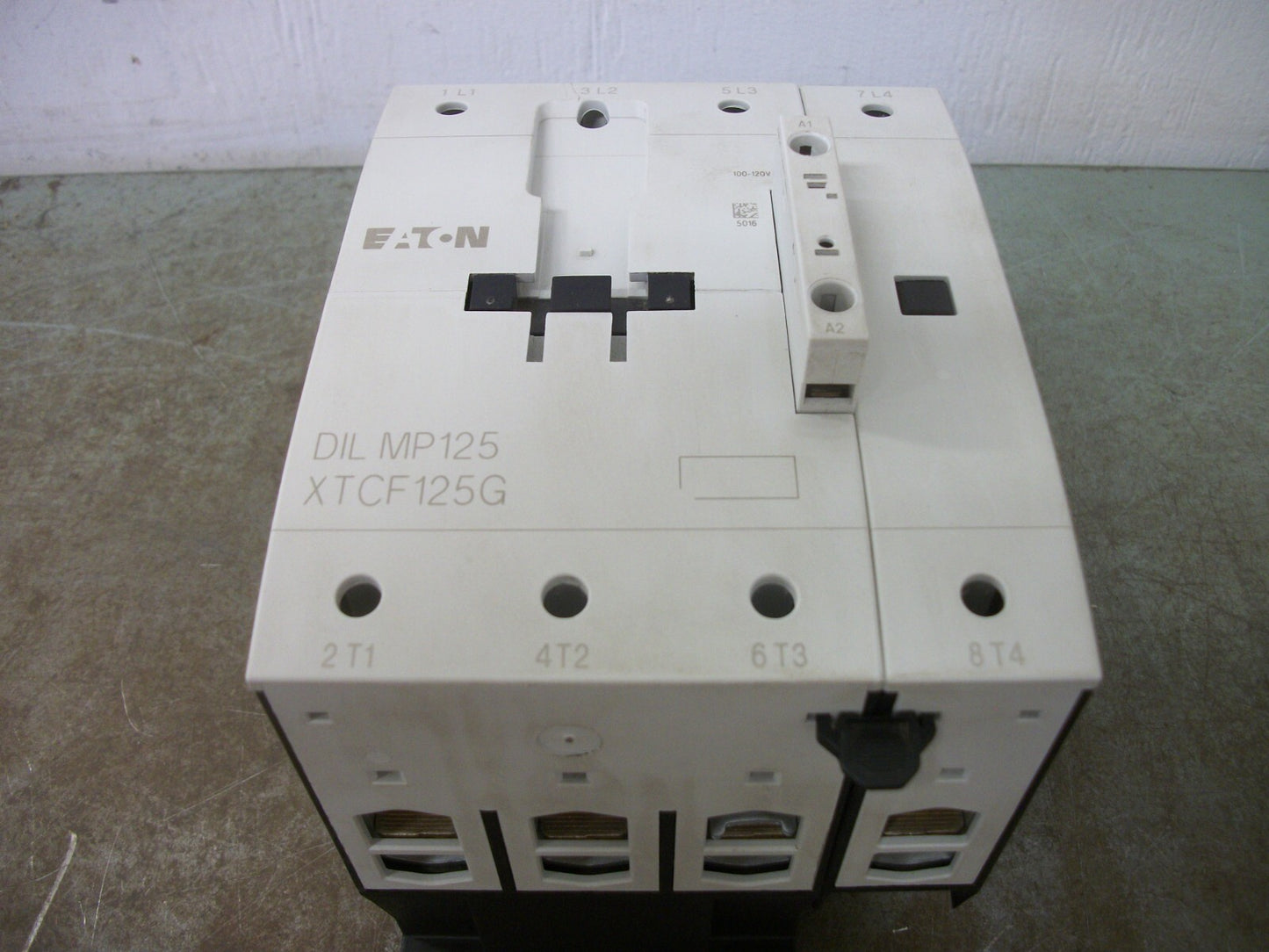 CUTLER-HAMMER DIL MP125 CONTACTOR XTCF125G 125AMP 120VCOIL 3PH 600V 75HP NOB