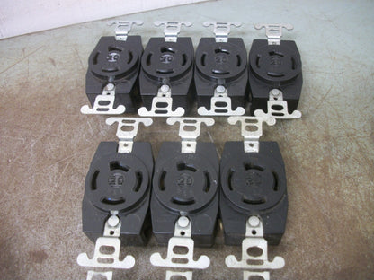 PASS & SEYMOUR LOT OF 10 TURNLOK RECEPTACLES 20AMP 250VOLT 4W