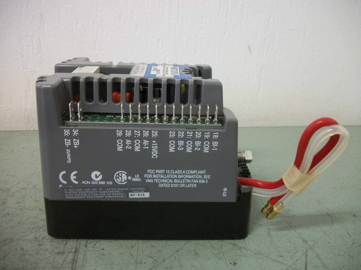 JOHNSON CONTROLS METASYS ELECTRIC MOTOR ACTUATOR AP-VMA1410-0 24VAC 0.5AMP NOB