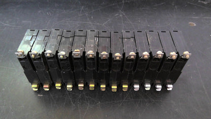 SQUARE D LOT OF 13 QOB CIRCUIT BREAKERS QOB130 30AMP 240VOLT 1POLE