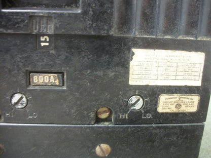 GE TKM CIRCUIT BREAKER TKM836F000 800AMP 600VOLT 3POLE W/800A TRIP