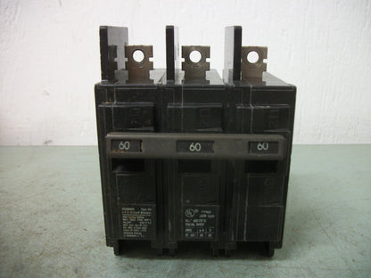SIEMENS BQ CIRCUIT BREAKER BQ3B060 60AMP 240VOLT 3POLE