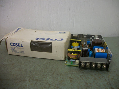 COSEL SWITCHING REGULATOR POWER SUPPLY R50U-24 24VDC 2.2AMP NIB