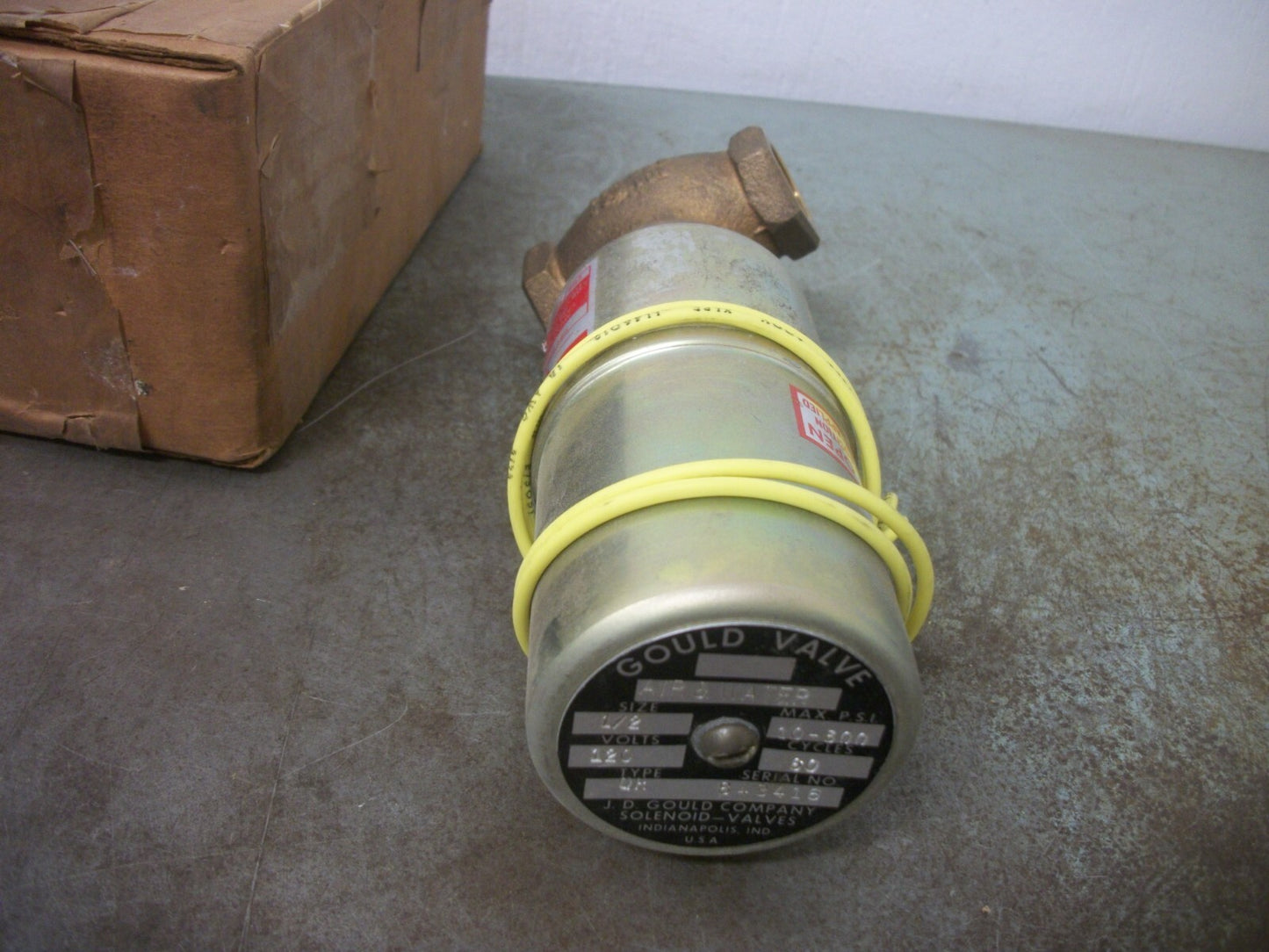 GOULD 1/2" AIR & WATER VALVE TYPE QR 120VOLT 10-300PSI NIB