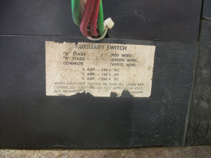 GE TRI-BREAK TB CIRCUIT BREAKER TB43F 400AMP 600VOLT 3POLE W/AUX