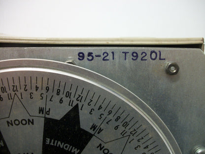 TORK SPDT 7-DAY LIGHTING CONTROL TIME SWITCH 95-21 T920L 20AMP 120/208/277VOLT