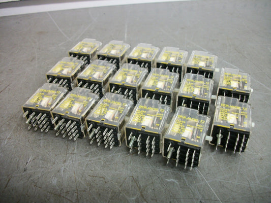 SQUARE D LOT OF 17 4PDT MINI GP RELAYS 8501RS4M1P14V20 120VCOIL 3AMP