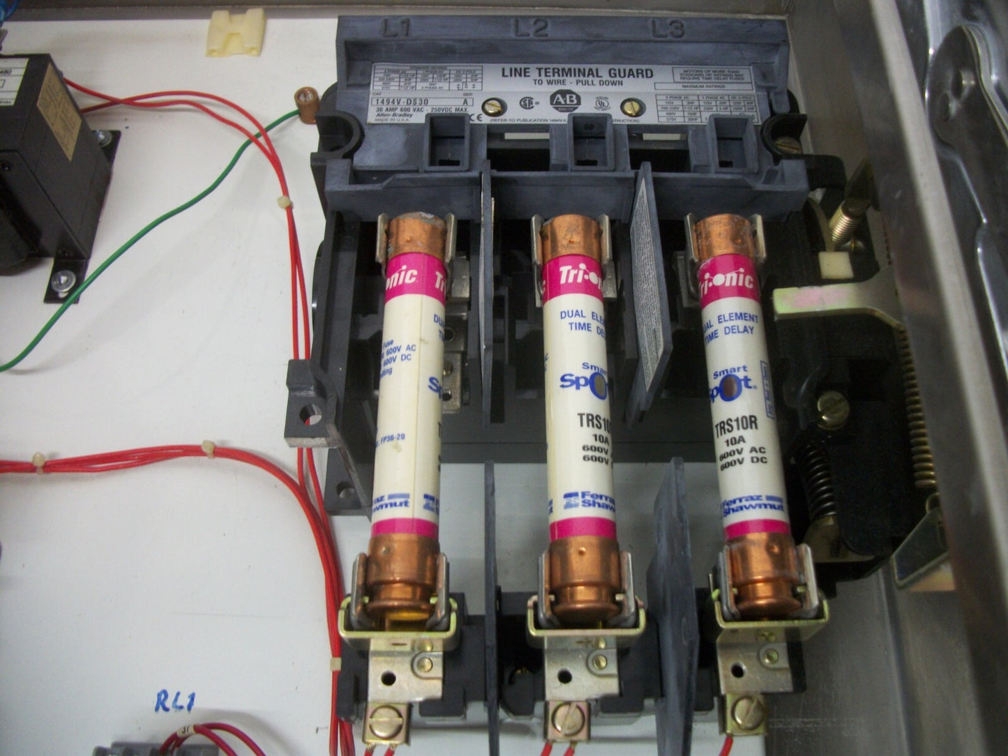 ALLEN-BRADLEY S.S. STARTER COMBO 4X,12 SIZE 0 509-AOD-A2F 120VCOIL 30AMP FUSIBLE