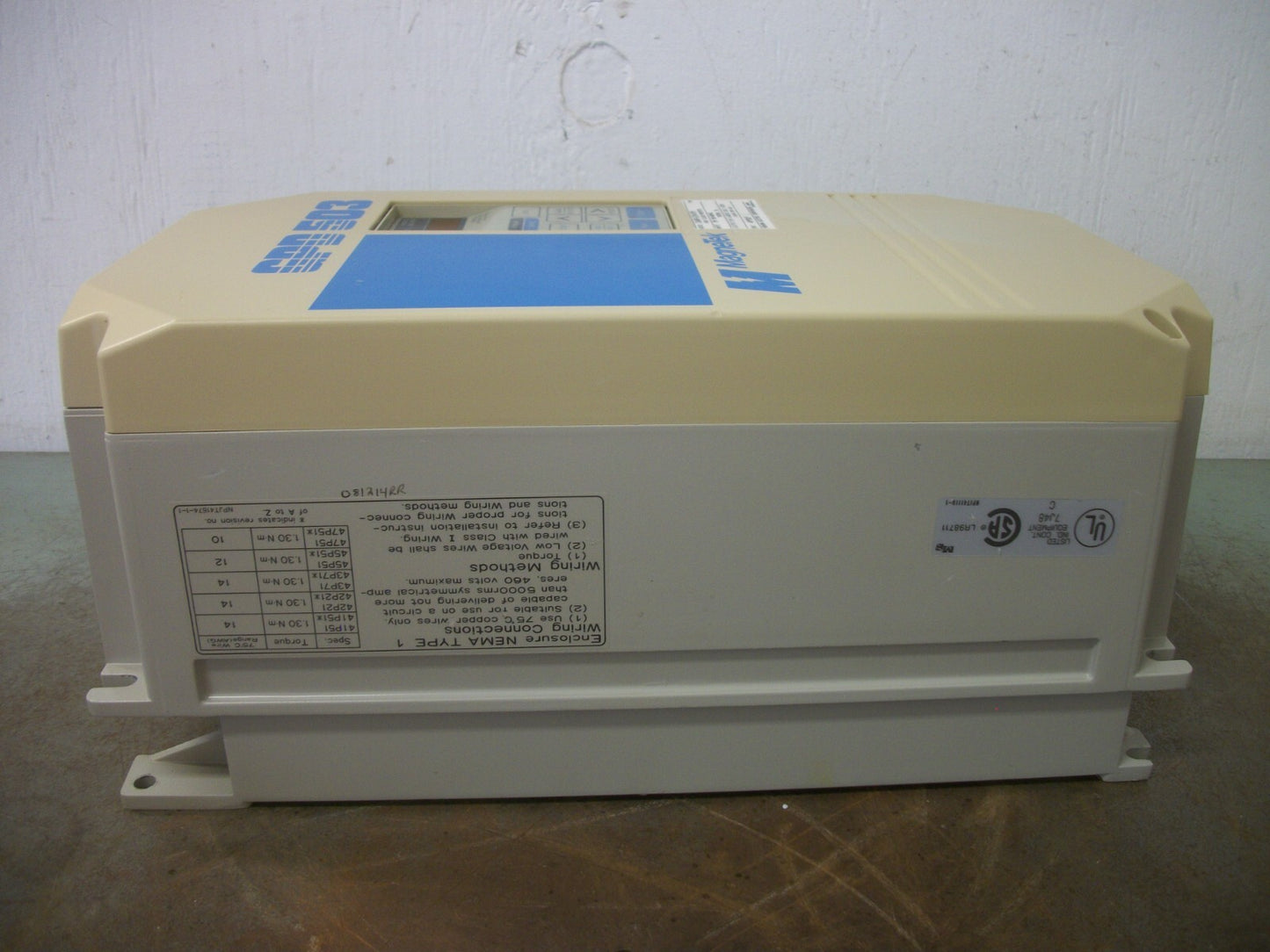 MAGNETEK GPD 503 2HP INVERTER DRIVE CIMR-G3V41P5 460VOLT 3PH 3.4KVA