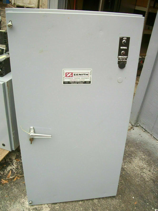 ZENITH ENCL AUTOMATIC TRANSFER SWITCH ZTSH15BC-2 150AMP 480VOLT 1PH NEW