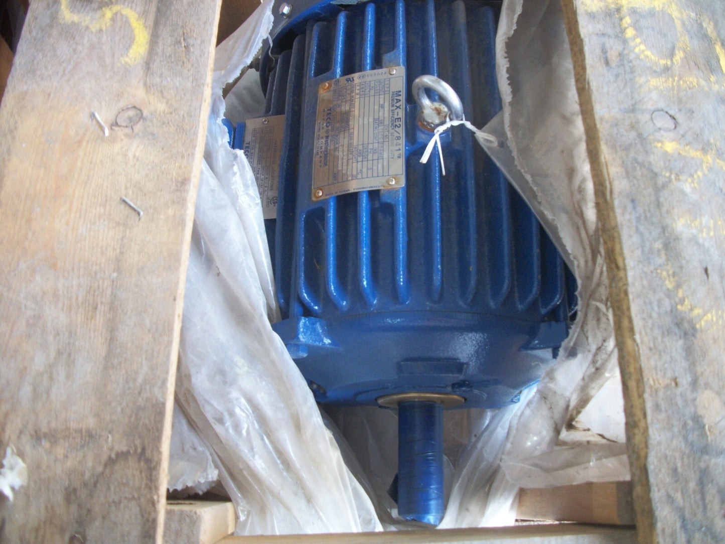 TECO WESTINGHOUSE MAX-E2/841 1.5HP 184T TEFC AC MOTOR HB1/58 460V 3PH 860RPM NEW