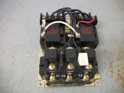 ALLEN-BRADLEY REV SIZE 00 MOTOR STARTER 505-TOD 120VCOIL 3PH 600V 2HP CHIPPED