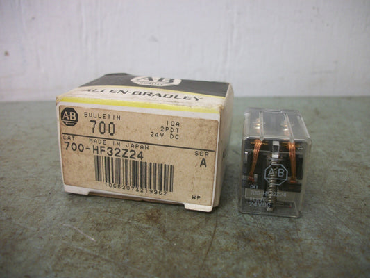 ALLEN-BRADLEY 2PDT RELAY 700-HF32Z24 10AMP 24VCOIL NIB
