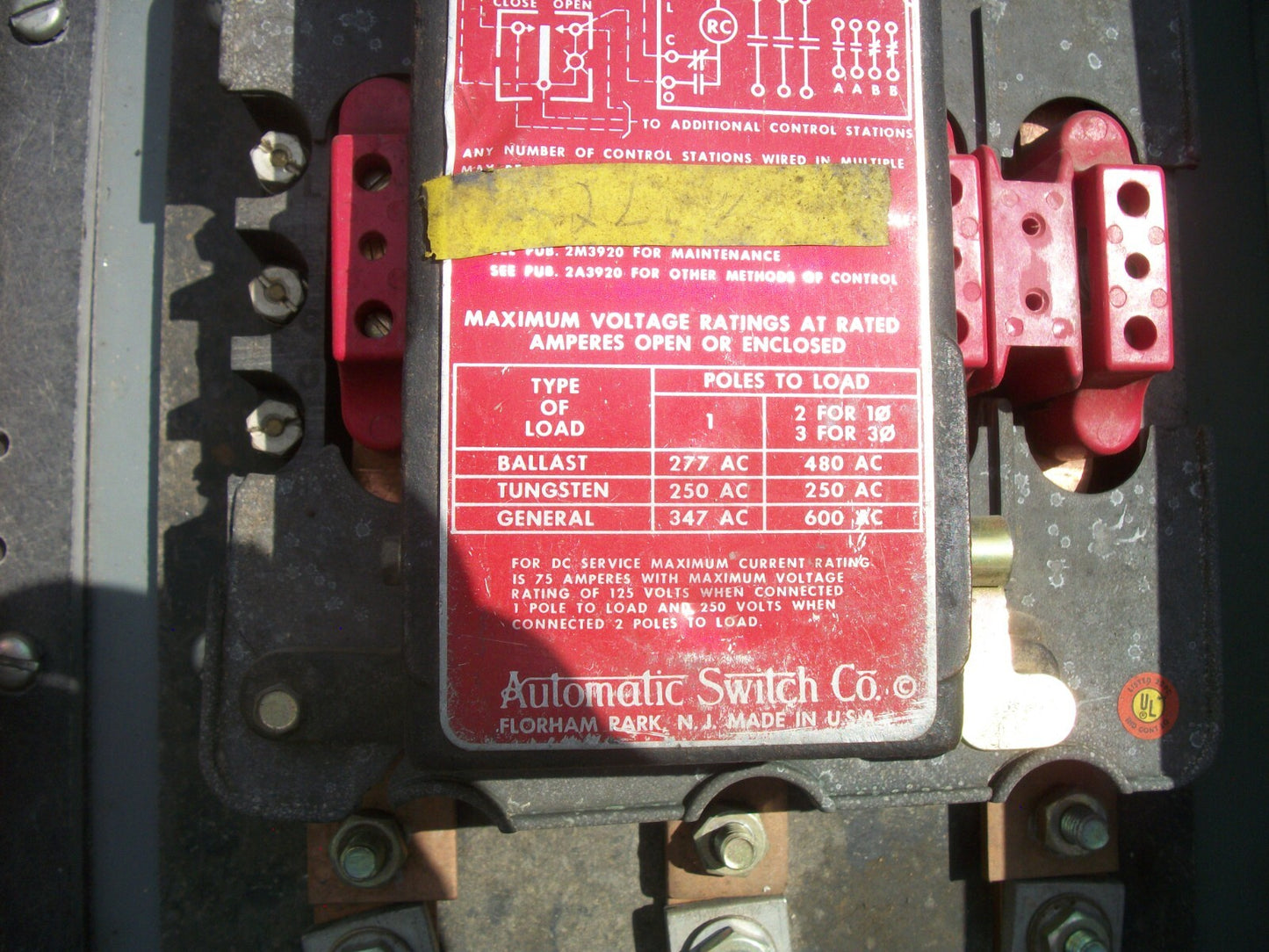 SQUARE D HCN I-LINE PANELBOARD HCN44-61373-8D 400AMP 120/208VOLT 3PH W/RC SWITCH