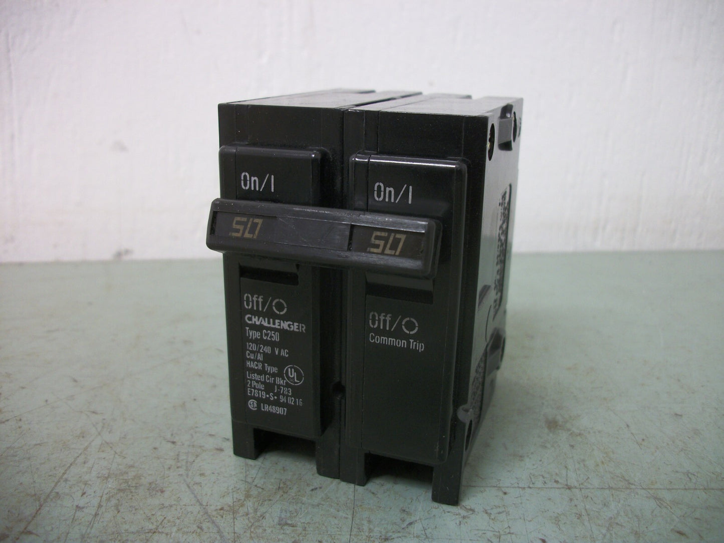 CHALLENGER TYPE C CIRCUIT BREAKER C250 50AMP 240VOLT 2POLE NOB