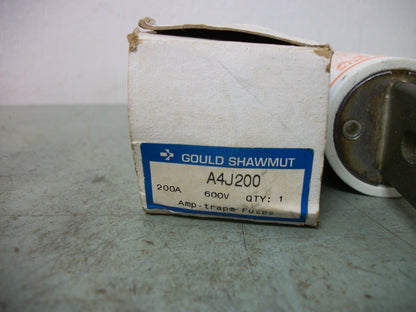 GOULD SHAWMUT AMP-TRAP FUSE A4J200 200AMP 600VOLT NIB