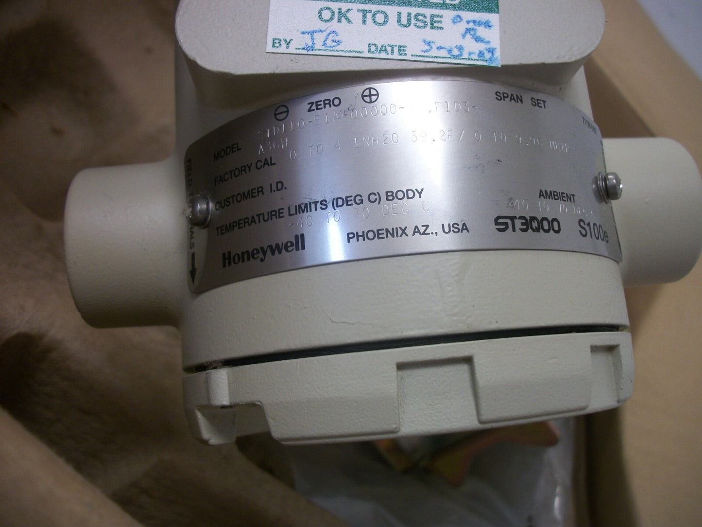 HONEYWELL DIFFERENTIAL PRESSURE TRANSMITTER STD110-E1A-00000-F1D3-A36H NIB