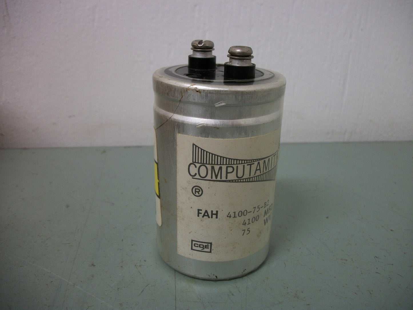 COMPUTAMITE 4100MFD CAPACITOR FAH 4100-75-B2 75VDC