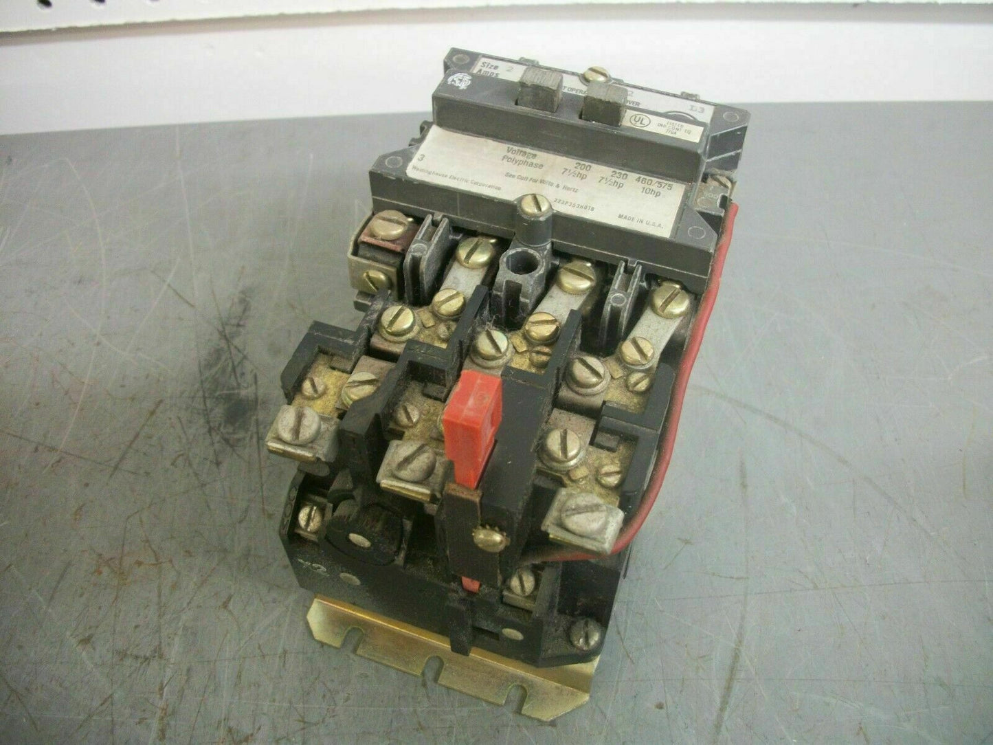 WESTINGHOUSE SIZE 1 MOTOR STARTER A200M1C1C 27AMP 24VCOIL 3PH 600VOLT 10HP