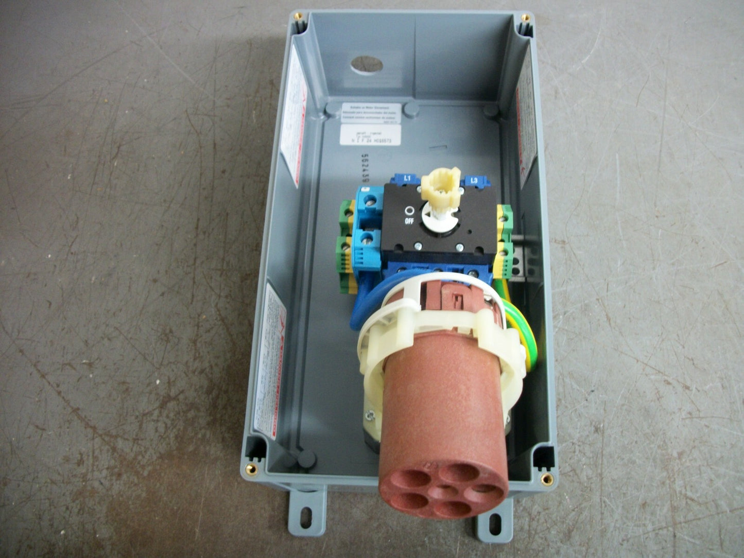 SQUARE D MD50 MOTOR DISCONNECT SWITCH TYPE 4X,12 MD560MI9 60AMP 120/208VOLT 3PH